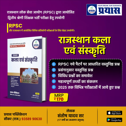 RPSC 2rd Grade Teacher (Rajasthan Art & Culture) भर्ती परीक्षा हेतु उपयोगी
